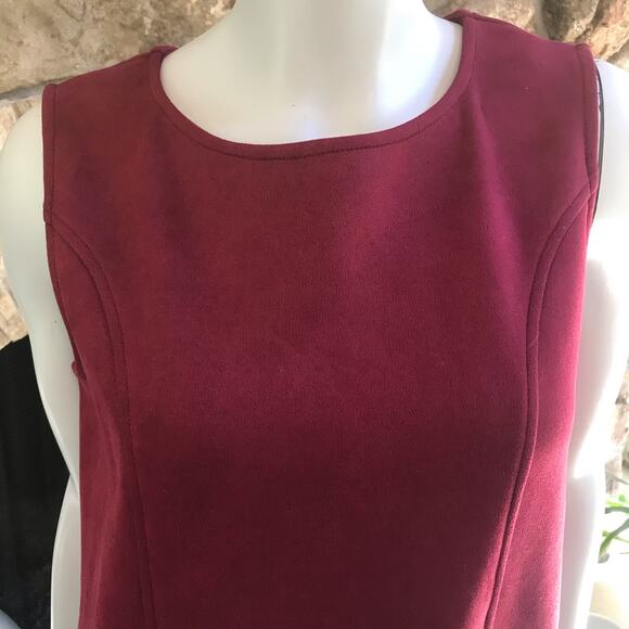 Smash! Barcelona Velvet Tunic/Dress Pockets Red Women's Size M Medium - Picture 4 of 7